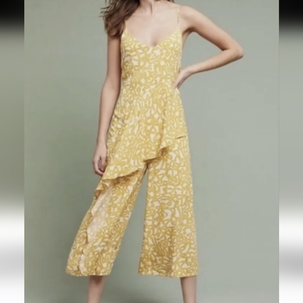 Yellow Patterned Jumpsuit - image 2
